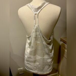 Like new white camo Under Armor workout tank